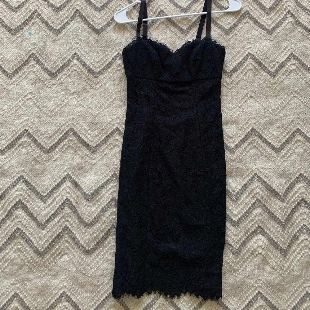 Ted Baker Lace Black Cocktail Dress Size 0